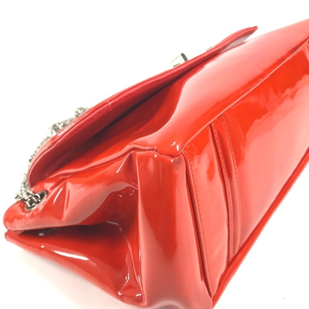 CHANEL Red Leather Logo Shoulder Bag - Picture 8 of 16